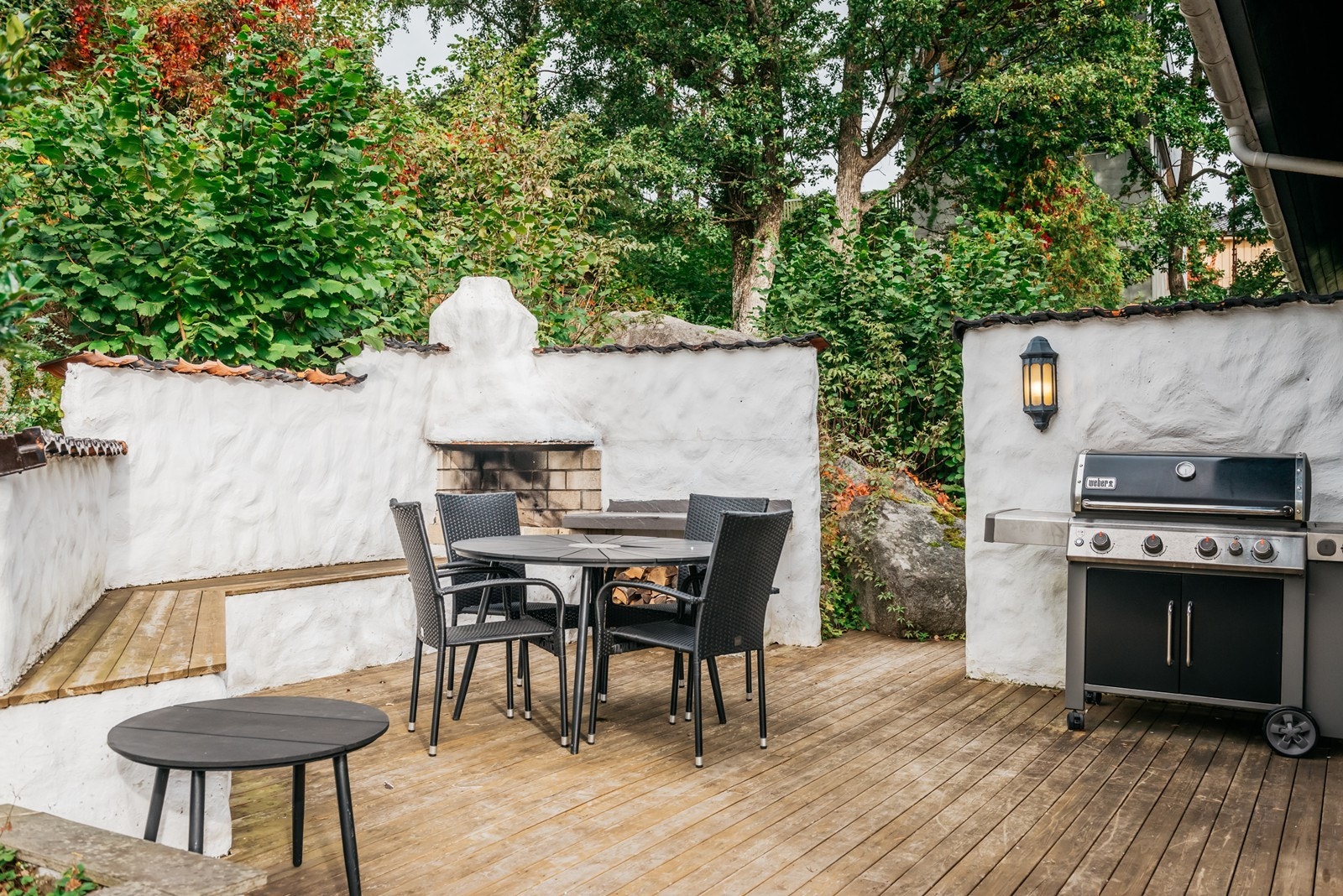 Fin og lun terrasse Galleribilde