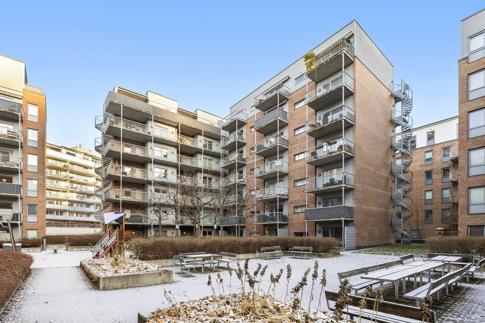 Det som i over 150 år var et av Norges viktigste industriområder, Kværner Brug, er i dag forvandlet til et levende og urbant nabolag. Galleribilde