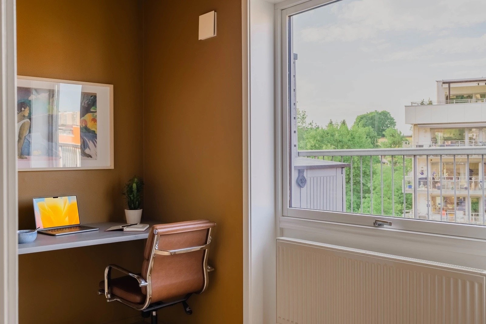 Det andre soverommet passer godt som gjesterom, barnerom eller hjemmekontor. Galleribilde