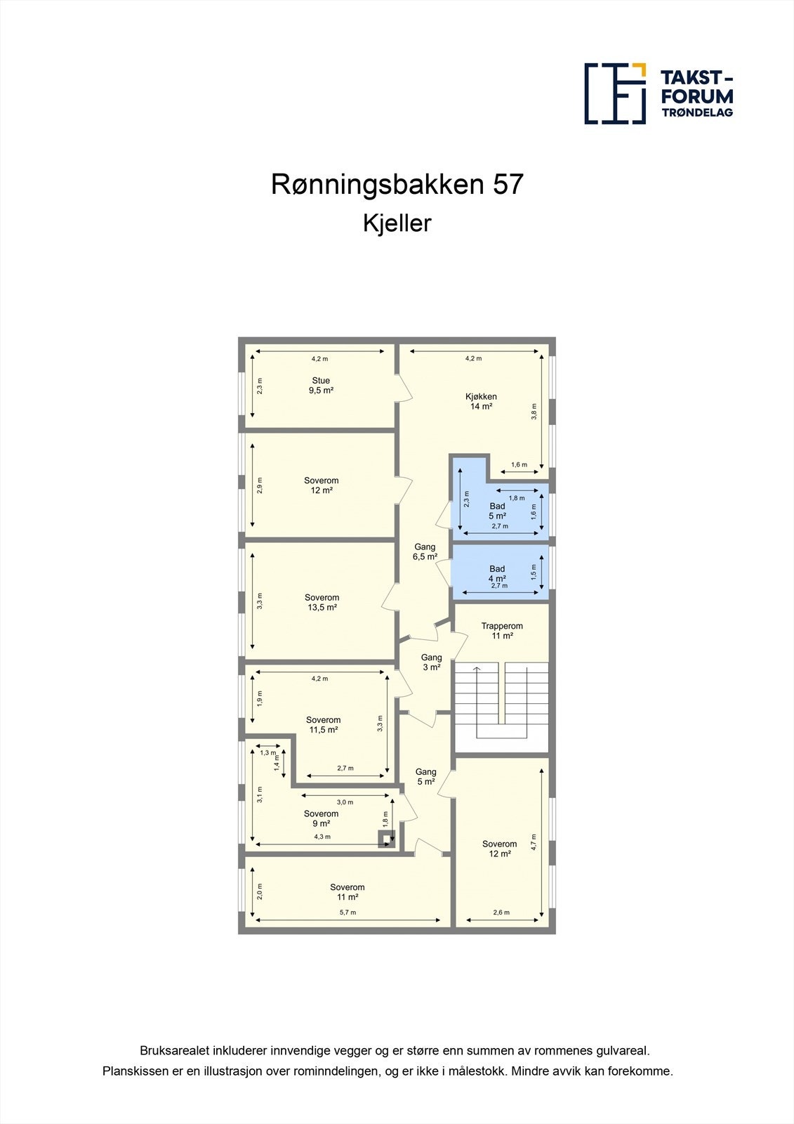 Plantegning kjeller Galleribilde