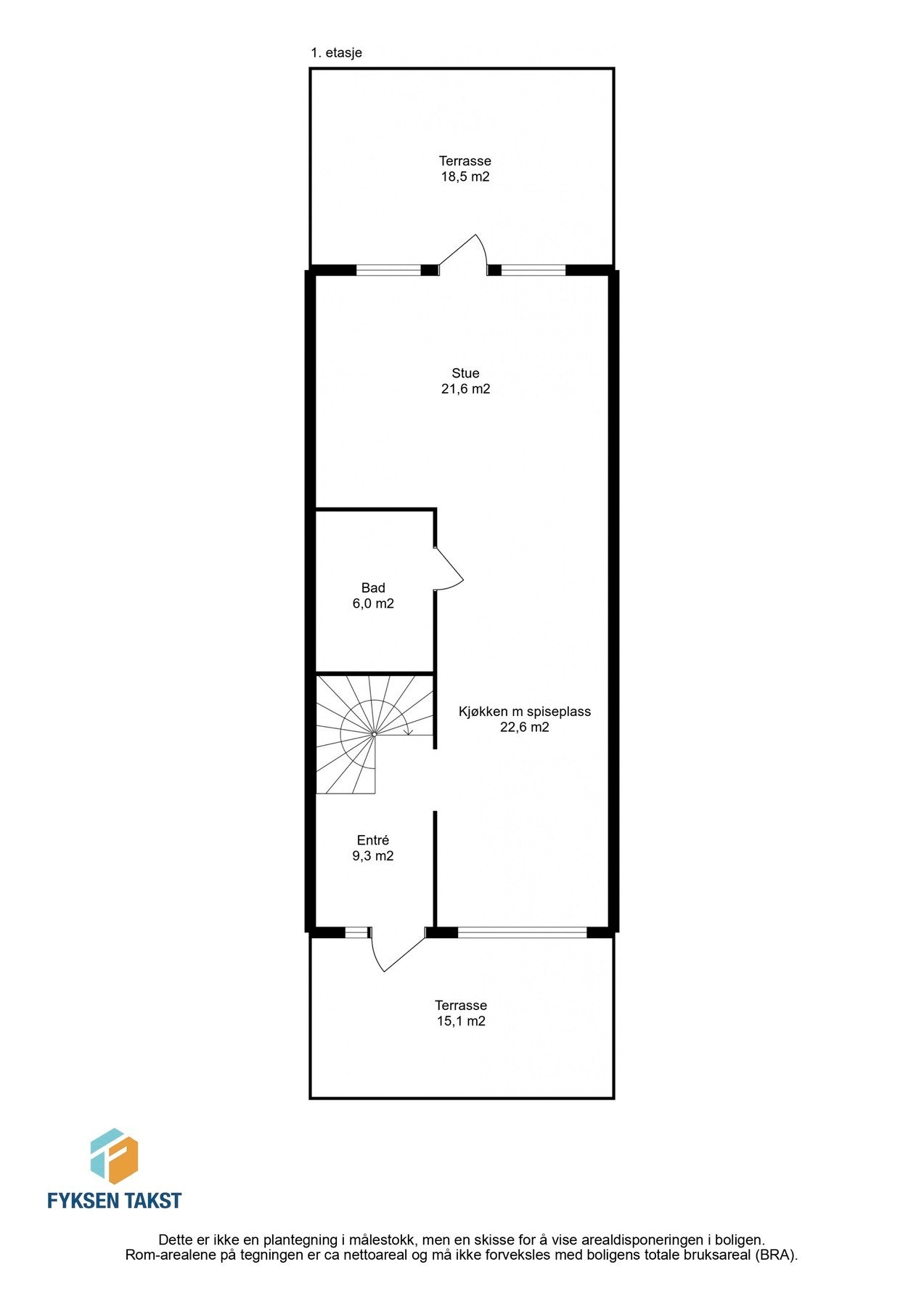 Planskisse 1.etasje. Galleribilde