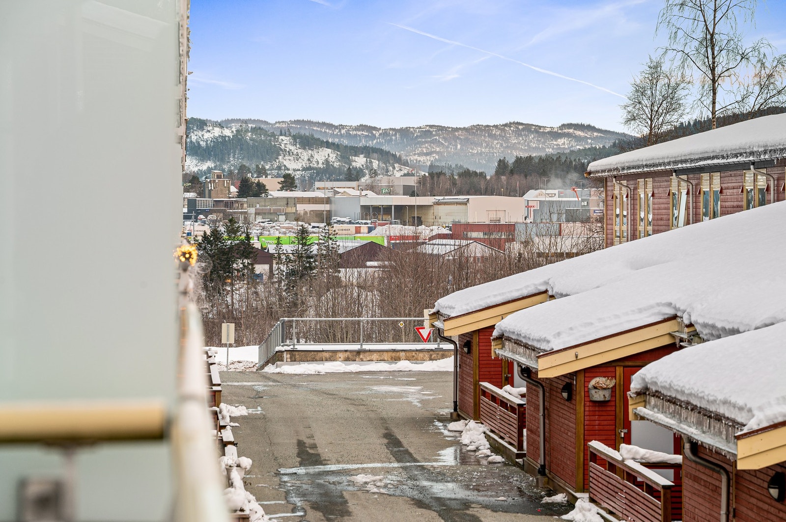 Utsikt fra balkong. Galleribilde