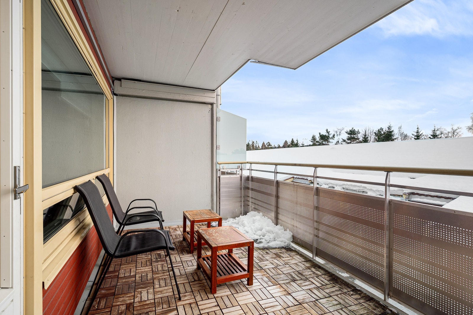 Balkong med gode solforhold. Galleribilde