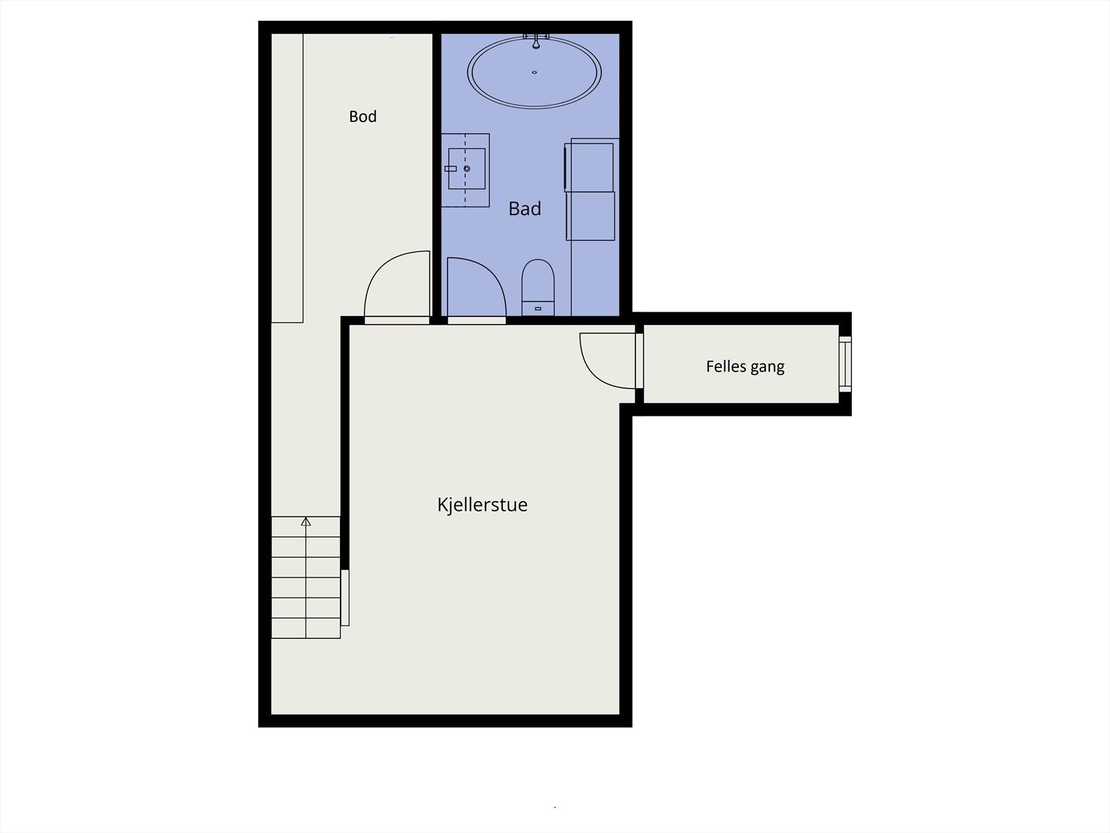 Plantegning U. Etasje Galleribilde