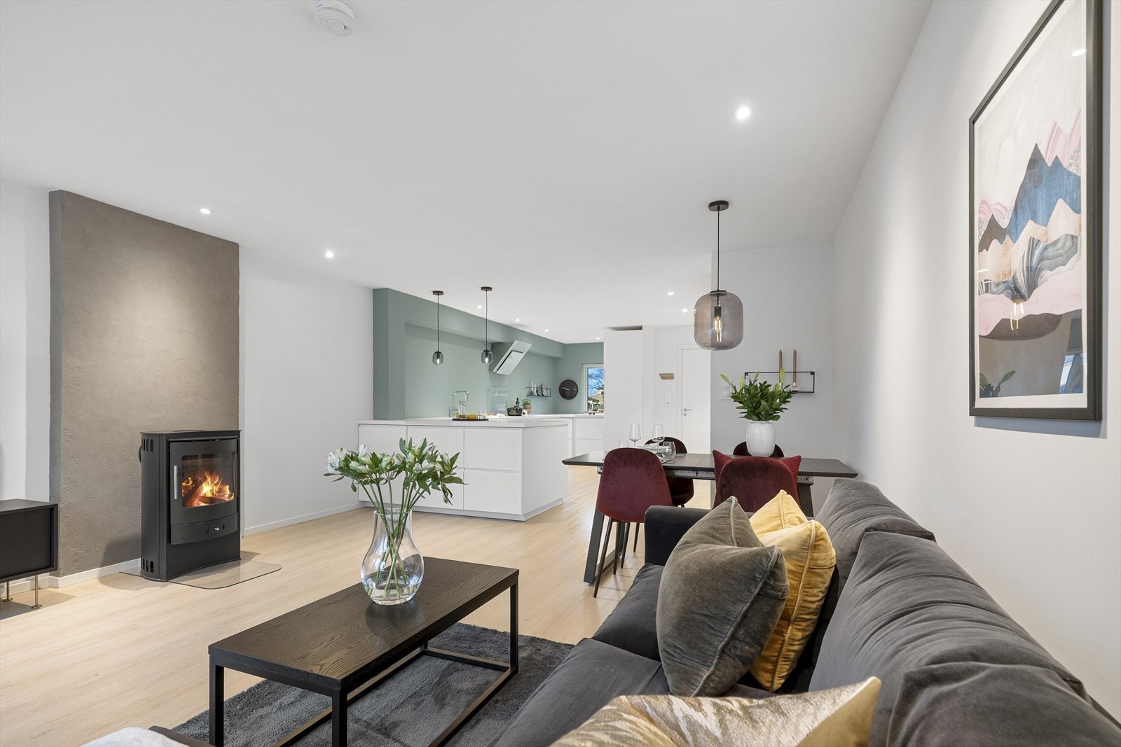 Gjennomgående oppholdsrom Galleribilde