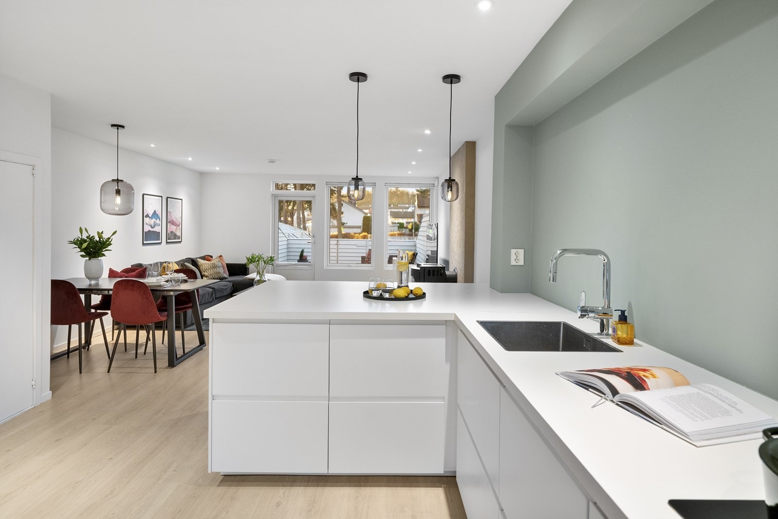 Åpen stue/kjøkken løsning Galleribilde