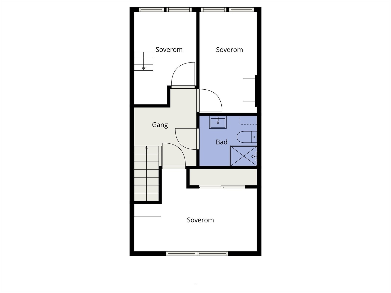 Plantegning 2. etg Galleribilde