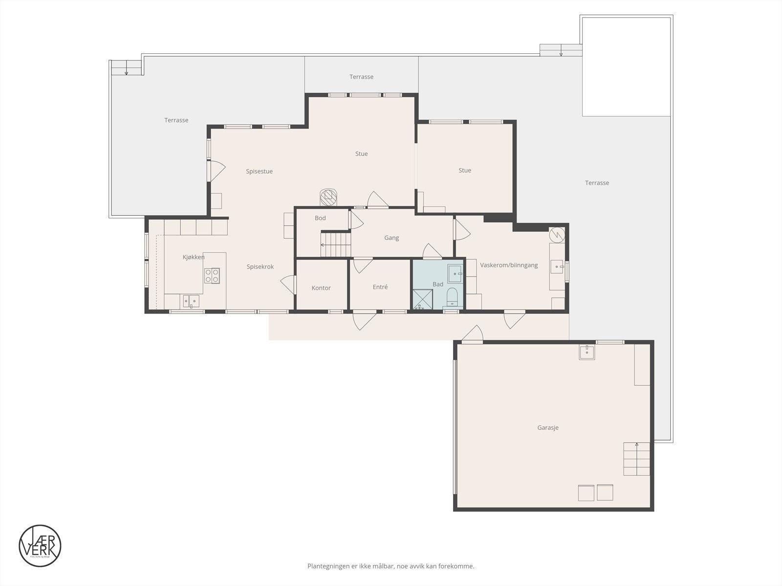 Plan 1 etasje Galleribilde