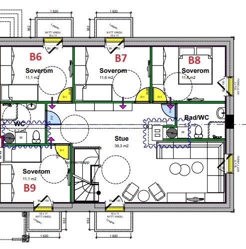 Plantegning sokkel Galleribilde