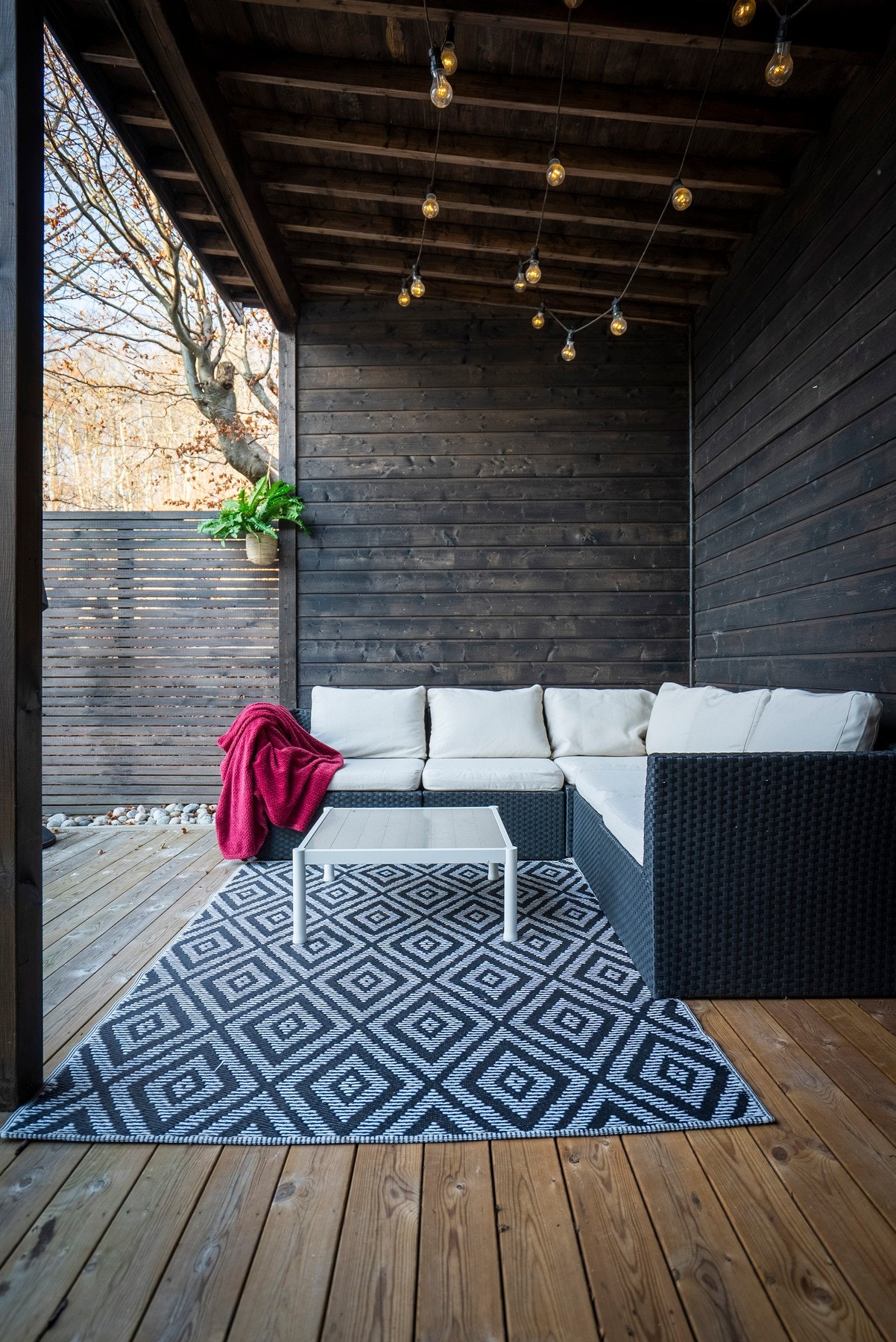 Overbygget gir et skjermet og lunt uteområde hvor du kan nyte frisk luft og aktivitet, selv når været ikke er på sitt beste Galleribilde