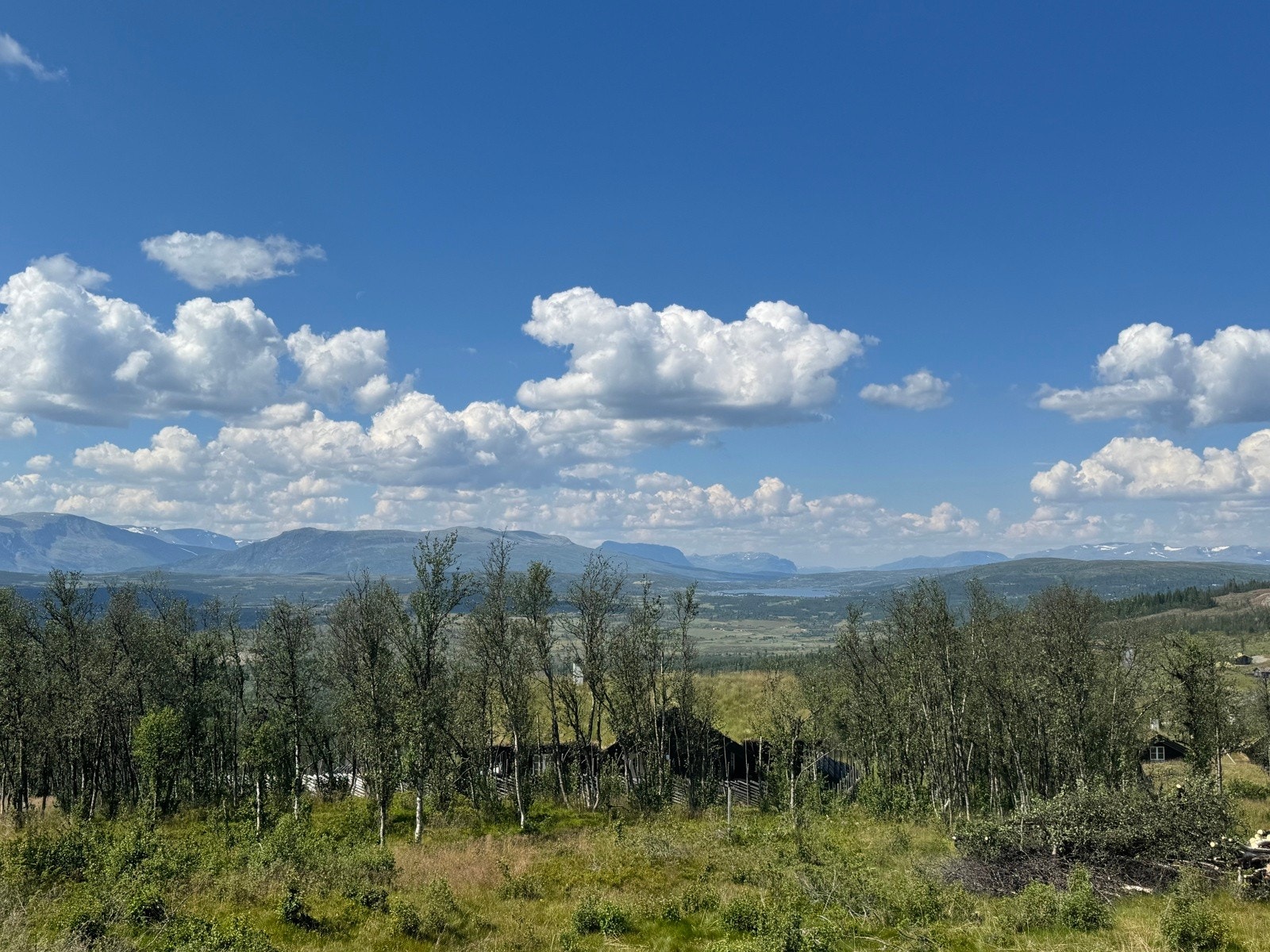 Solrik og flott utsikt Galleribilde