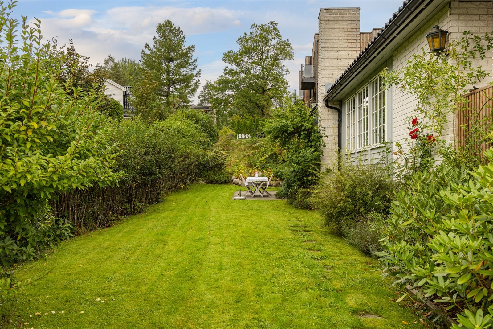 Hagen er skjermet og privat. Galleribilde