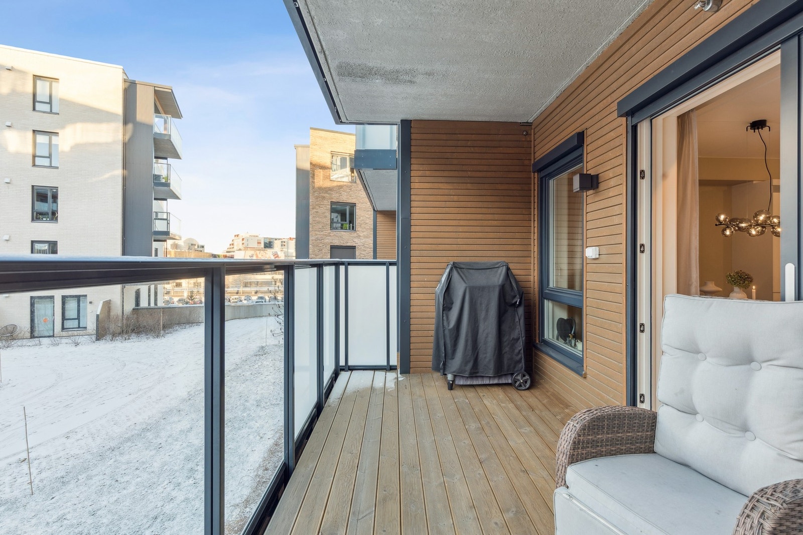 Stuen forlenges av balkongen. Galleribilde