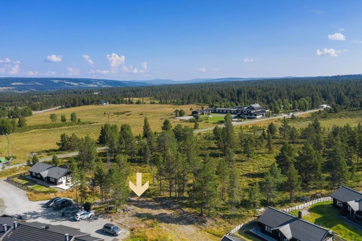 Tomten med omkringliggende hyttebebyggelse Galleribilde