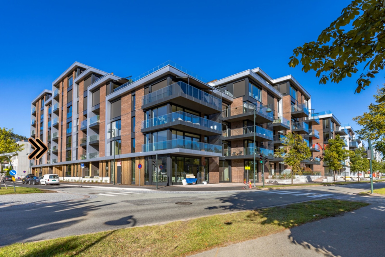 Leiligheten ligger i Svanegangen som ligger ypperlig til like ved Bystranda. Galleribilde