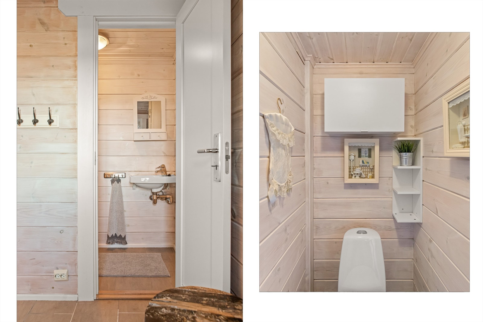 Praktisk med et ekstra toalettrom i hytten, like innenfor inngangsdøren Galleribilde
