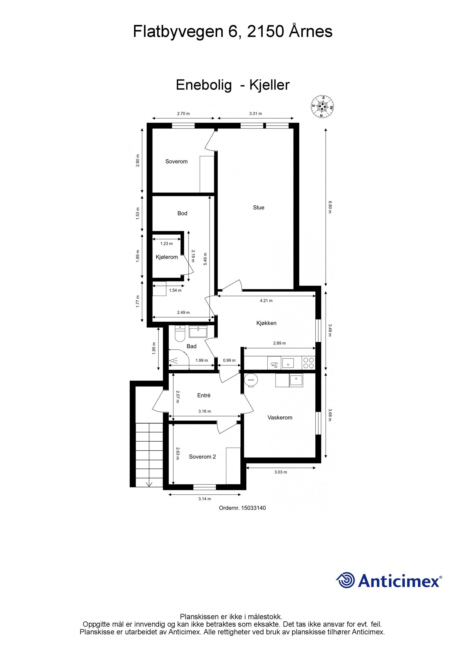 Plantegning - Kjeller. Galleribilde