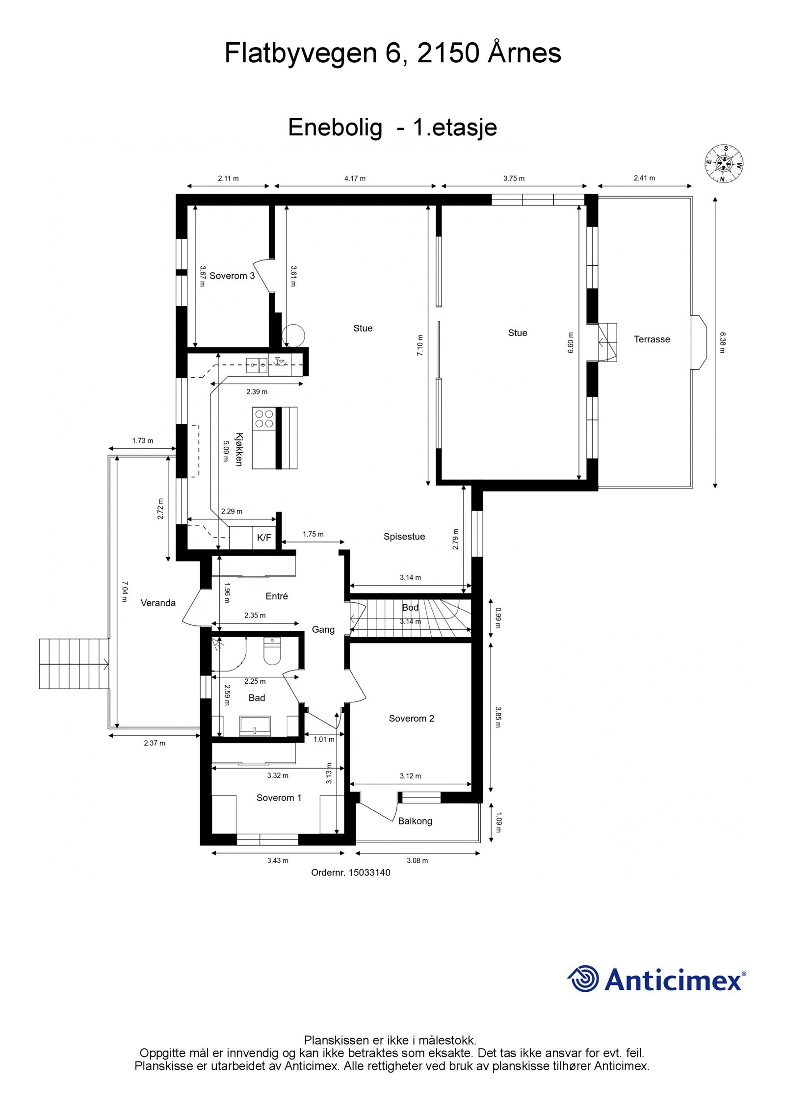 Plantegning - 1. etasje. Galleribilde