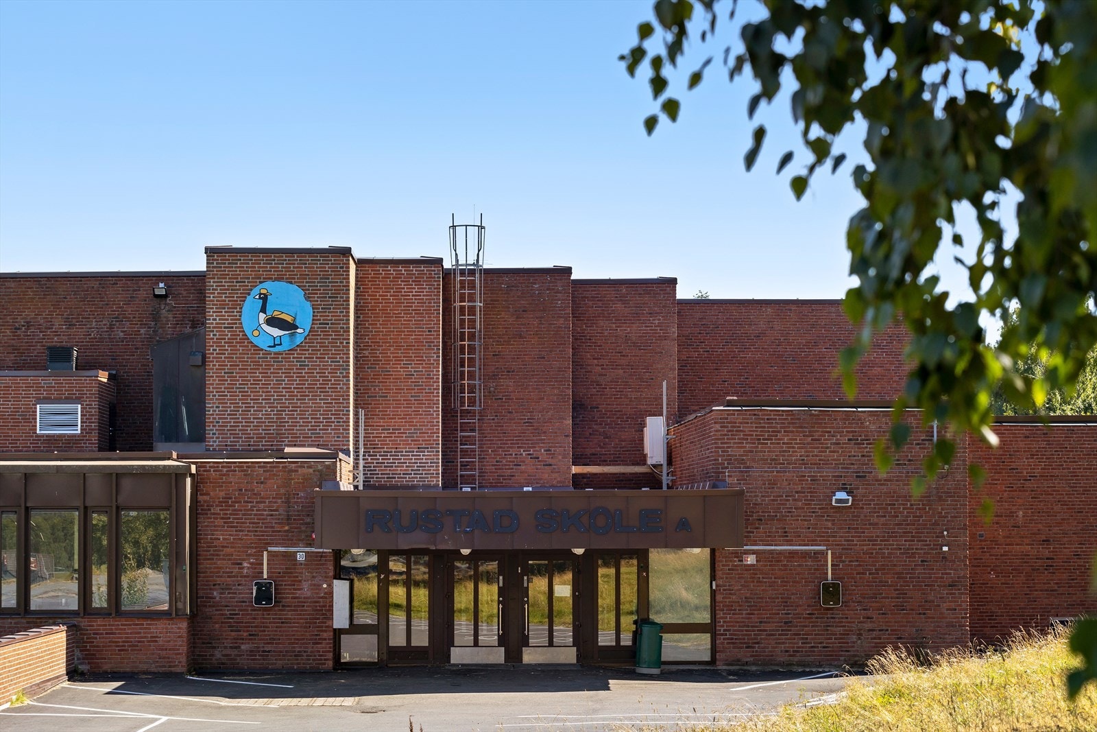 Gangavstand til Rustad skole. Galleribilde