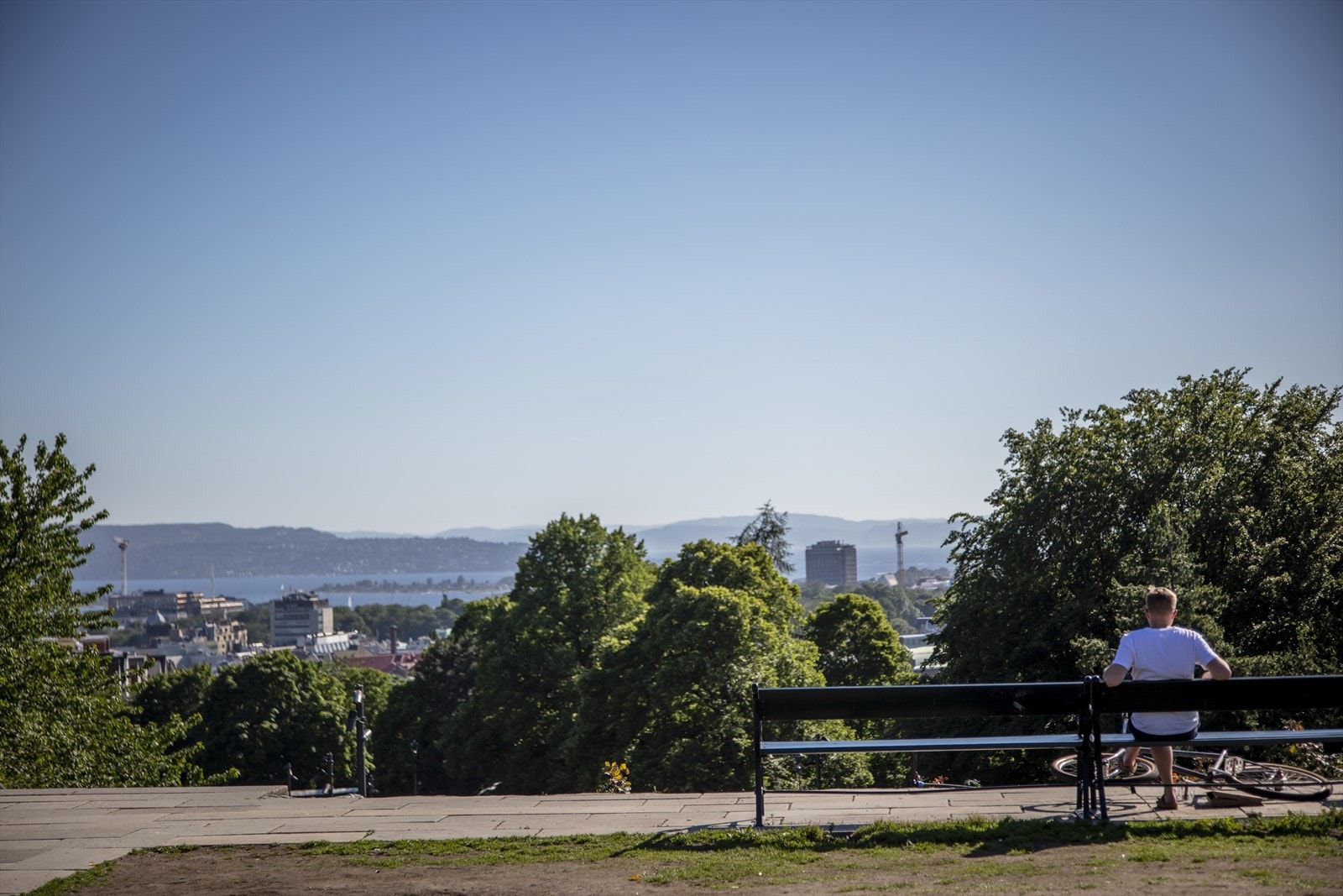 Kort vei er det også til parken på St. Hanshaugen med fantastisk utsikt! Galleribilde