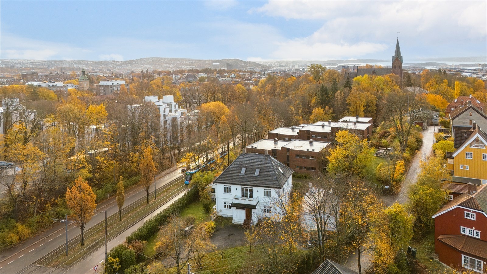 Flott beliggende på en liten kolle langs Sognsveien Galleribilde