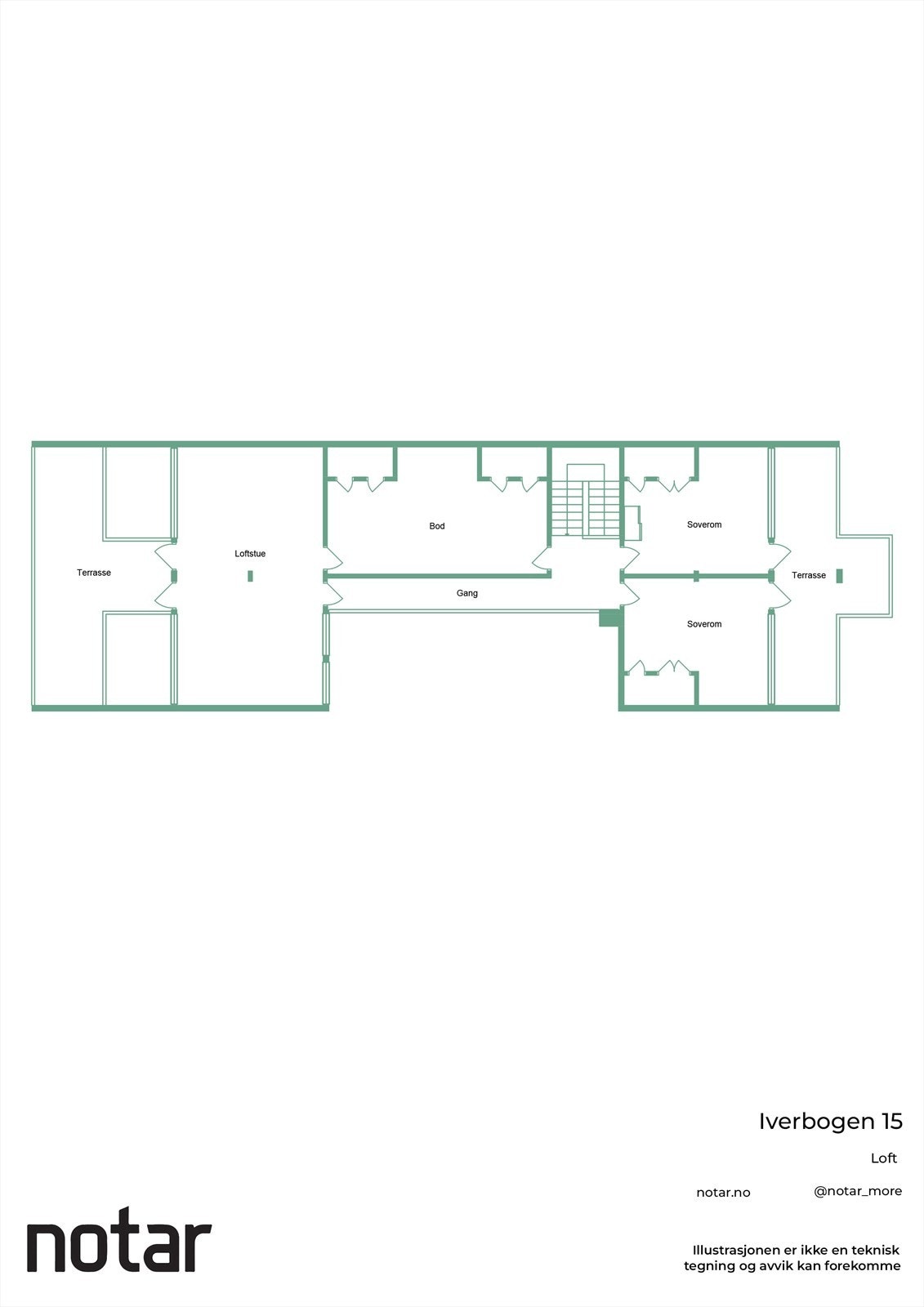 Plantegning loft Galleribilde