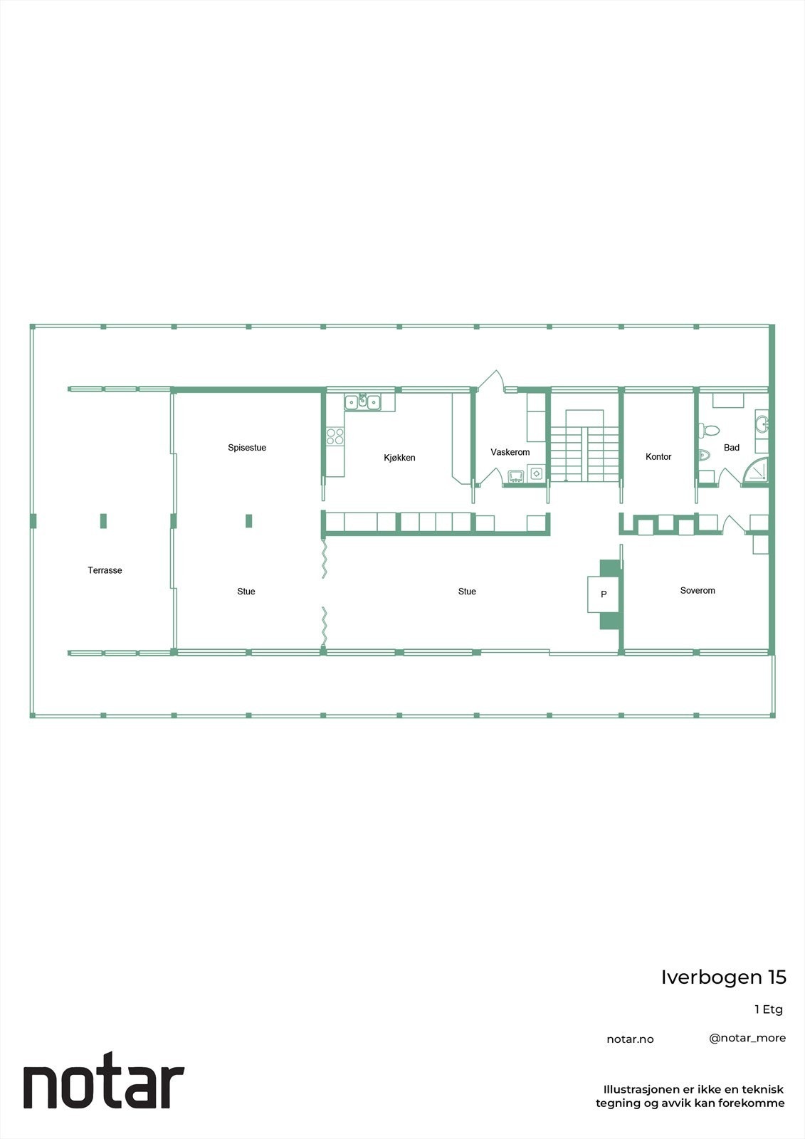 Plantegning hovedetasje Galleribilde