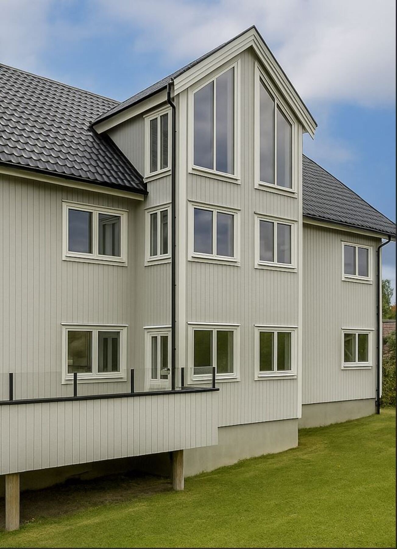 Illustrasjon av hvordan det kan se ut om man løfter taker i stuen. Her er det stort potensiale! Galleribilde