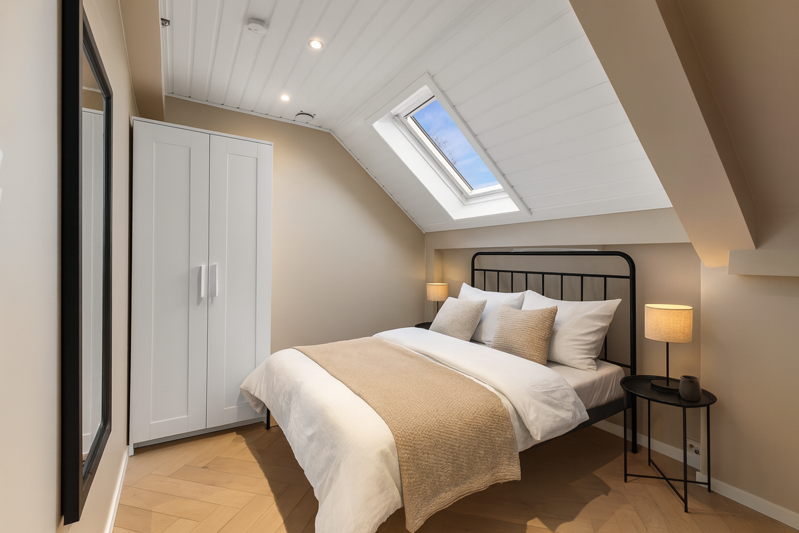 Leiligheten har tre praktiske og fleksible soverom tilpasset ulike behov. (digitalt stylet) Galleribilde