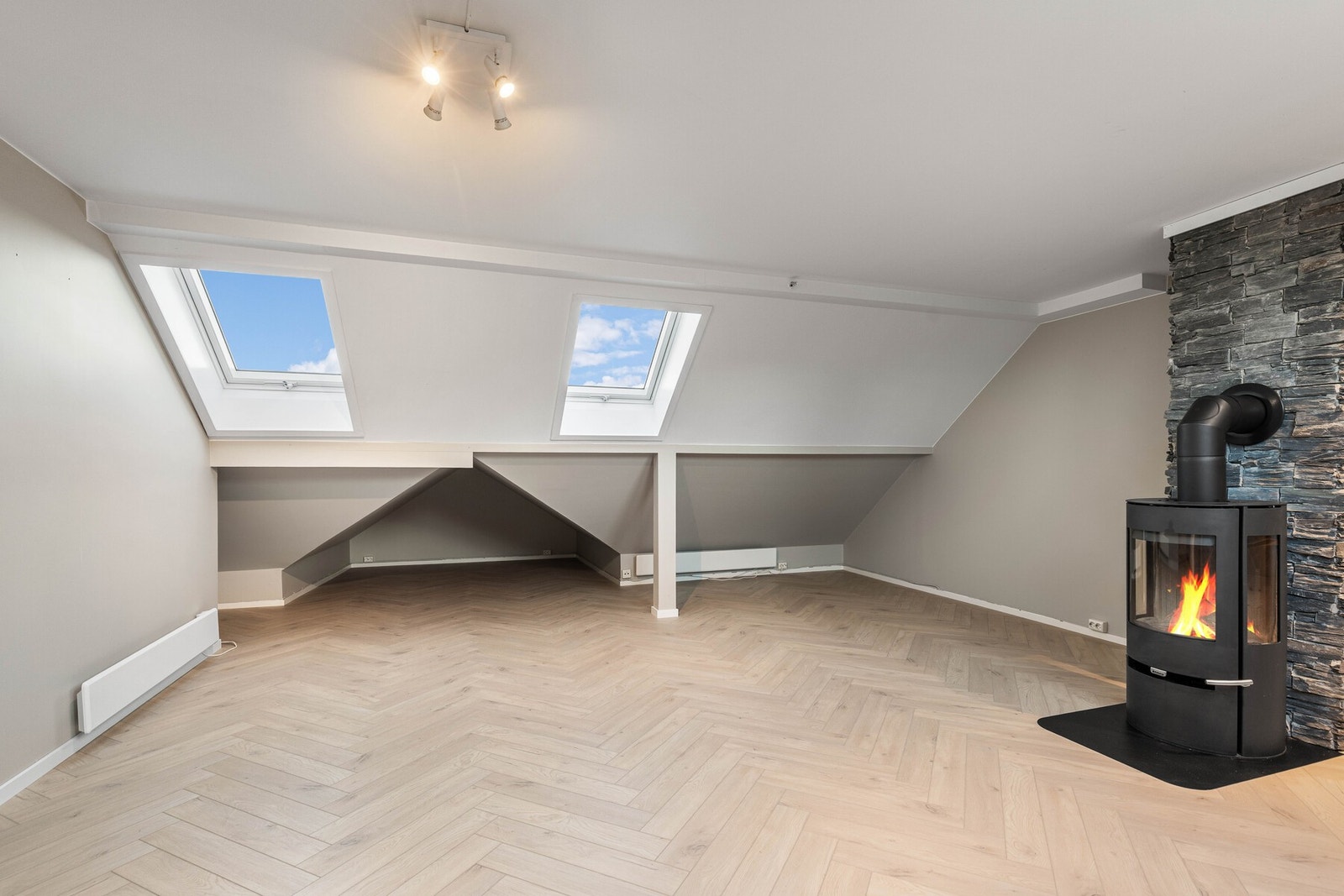 Det vil være mulig å løfte taket under hemsen i stuen. Galleribilde