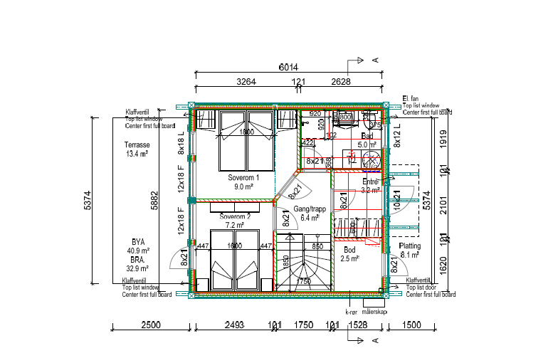 Plantegning 1. etasje (Utarbeidet av selger) Galleribilde