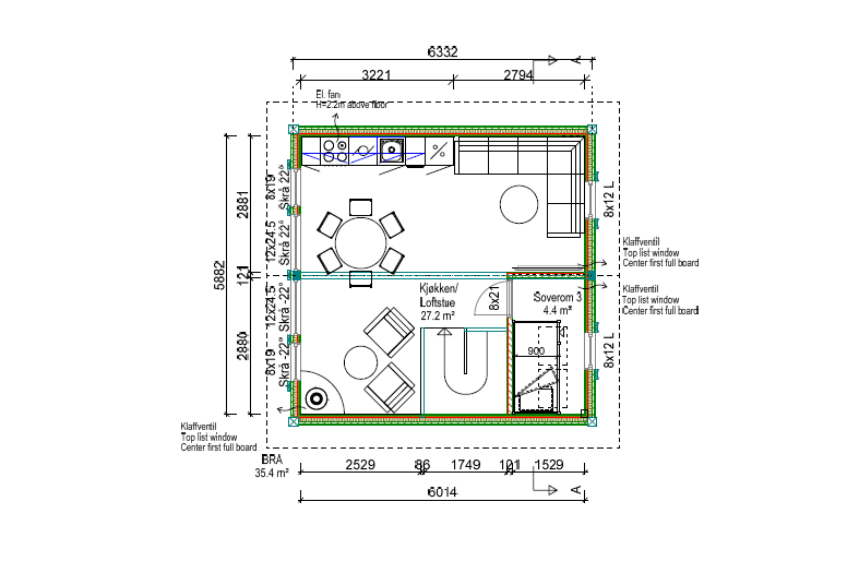 Plantegning 2. etasje (Utarbeidet av selger) Galleribilde