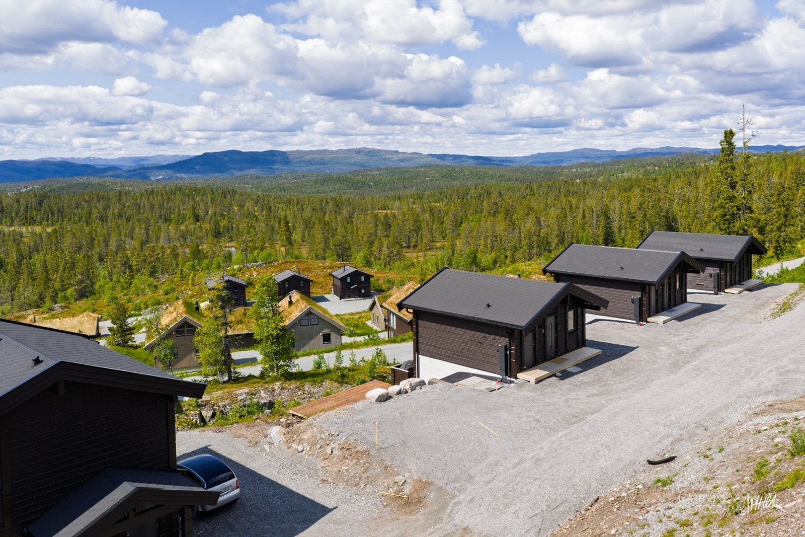 Fjell og grønne skoger så langt øyet kan se! Galleribilde