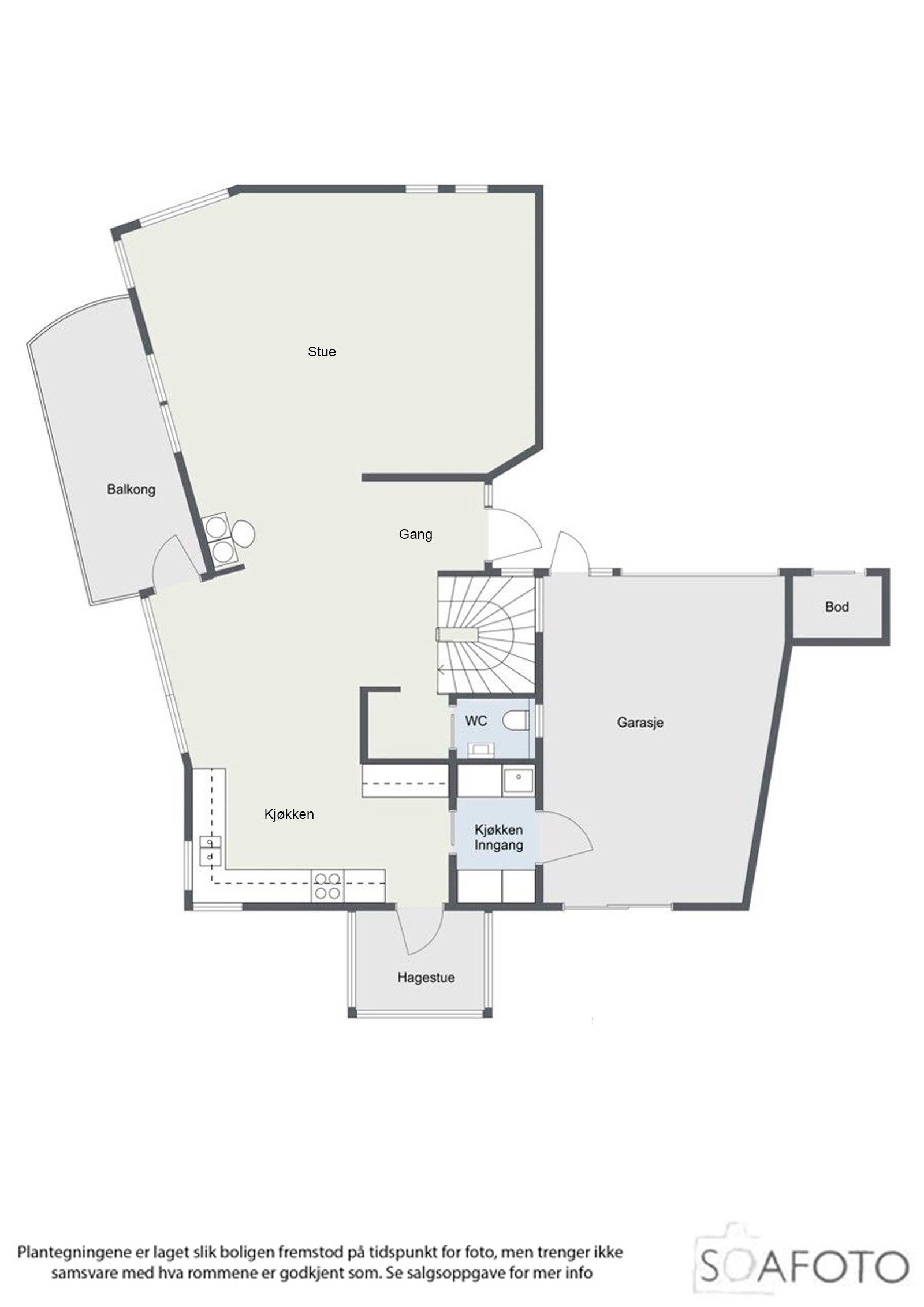 Planillustrasjon 1. etasje Galleribilde