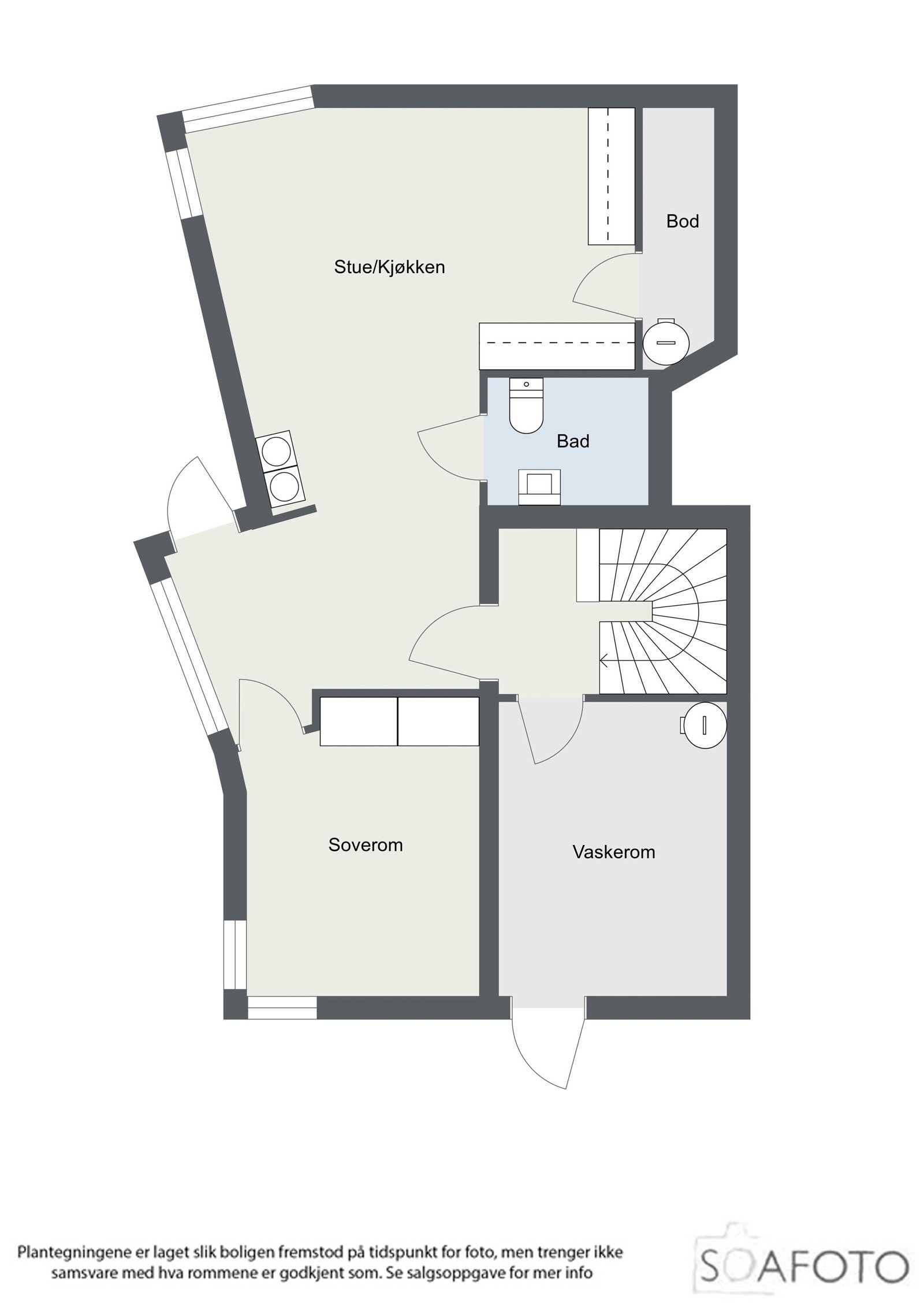 Planillustrasjon sokkeletasjen Galleribilde