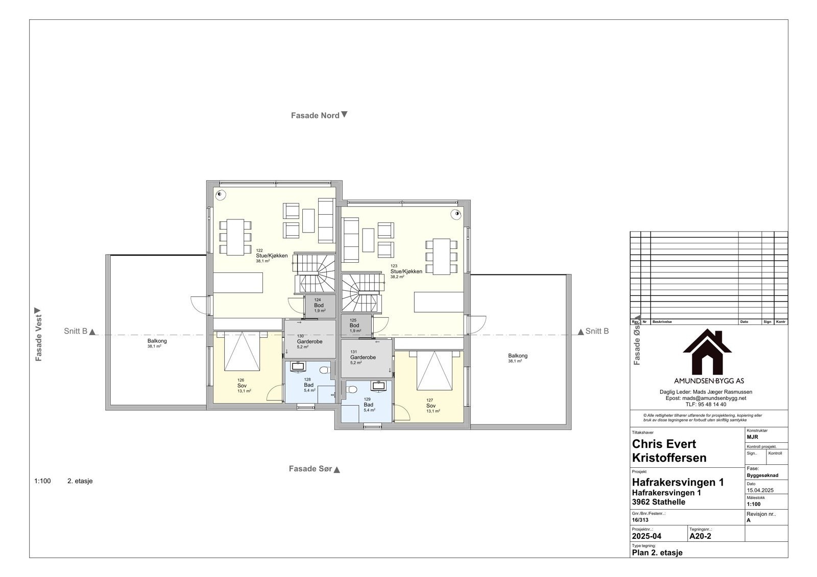 Plantegning 2. etasje Galleribilde