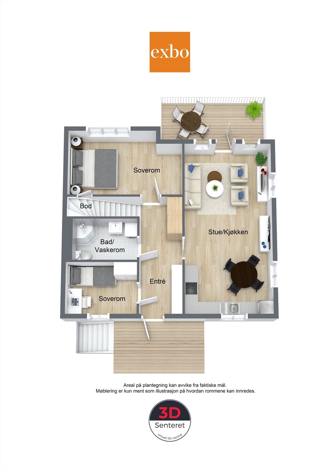 Plantegning hovedetasjen Galleribilde