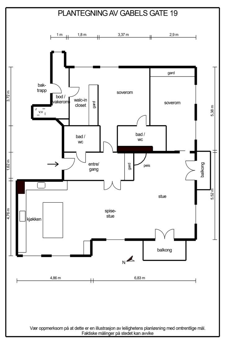 Plantegning. Galleribilde
