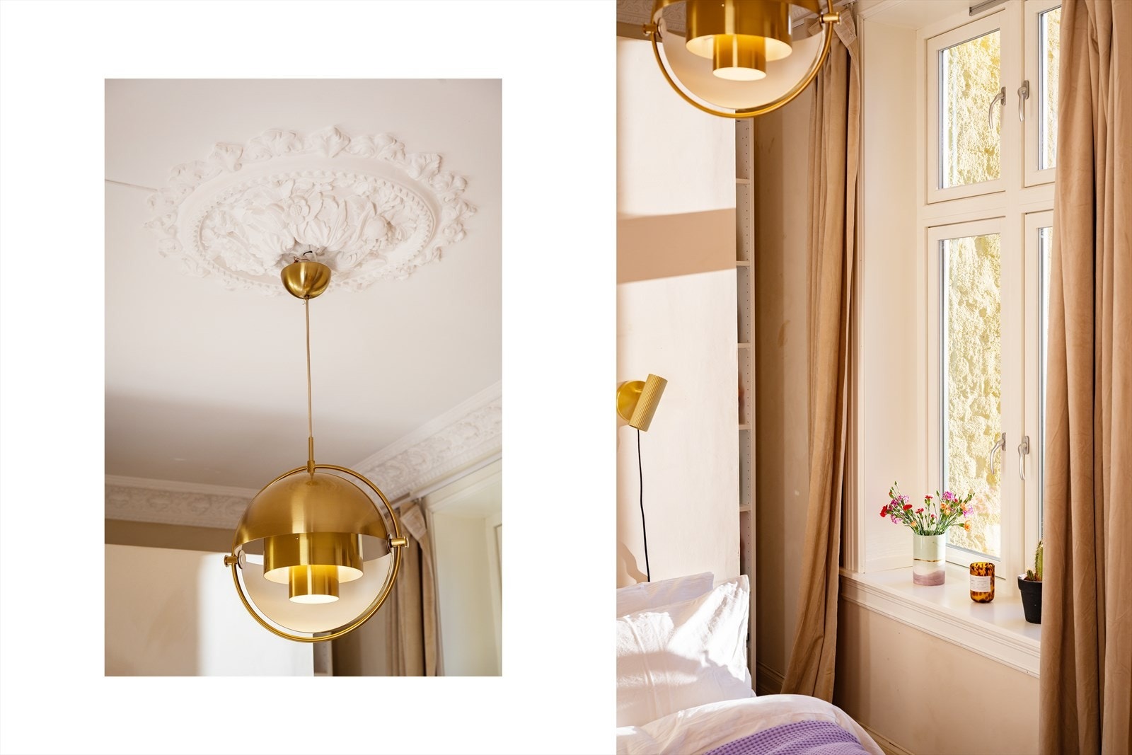 Her finner du både vindu og balkongdør fra 2019, som gir rikelig med naturlig lys og en luftig atmosfære. Galleribilde