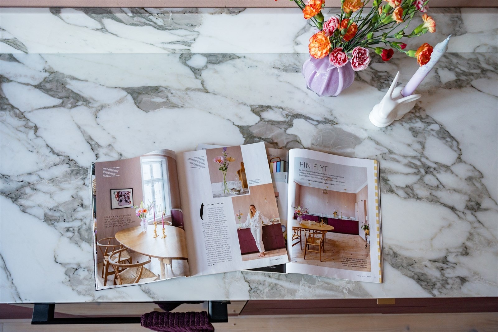 Boligen har vært omtalt i flere interiørmagasiner - et bevis på dens unike stil og gjennomførte detaljer. Galleribilde