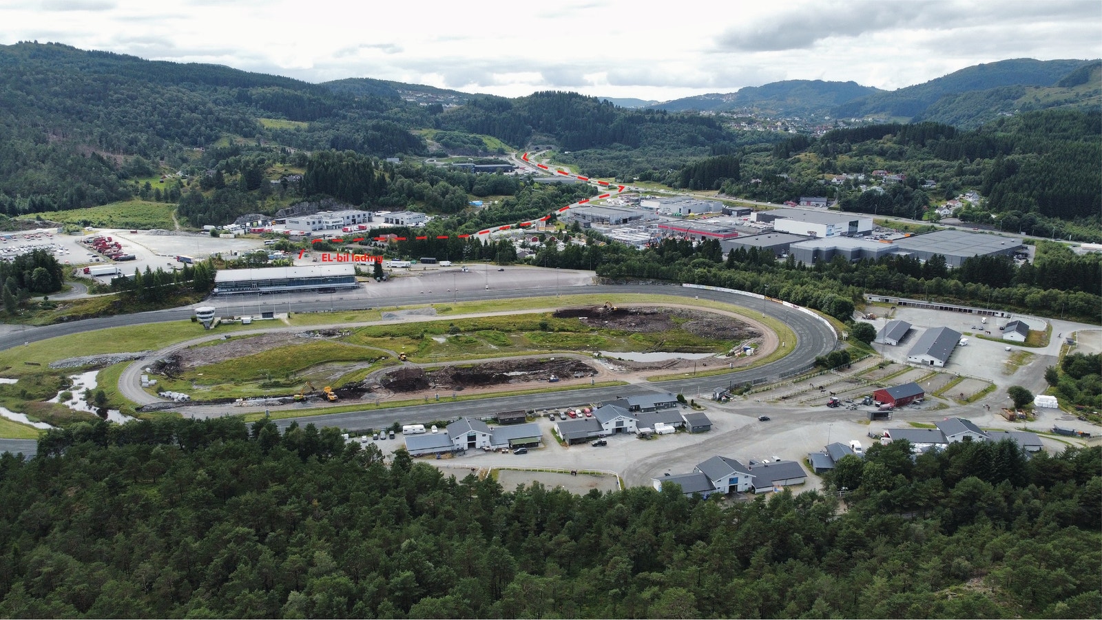 Illustrasjon av den nye tilkomstveien. Klar ila Q2 2026 Galleribilde