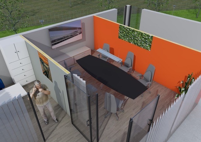 Illustrasjon kontor Galleribilde