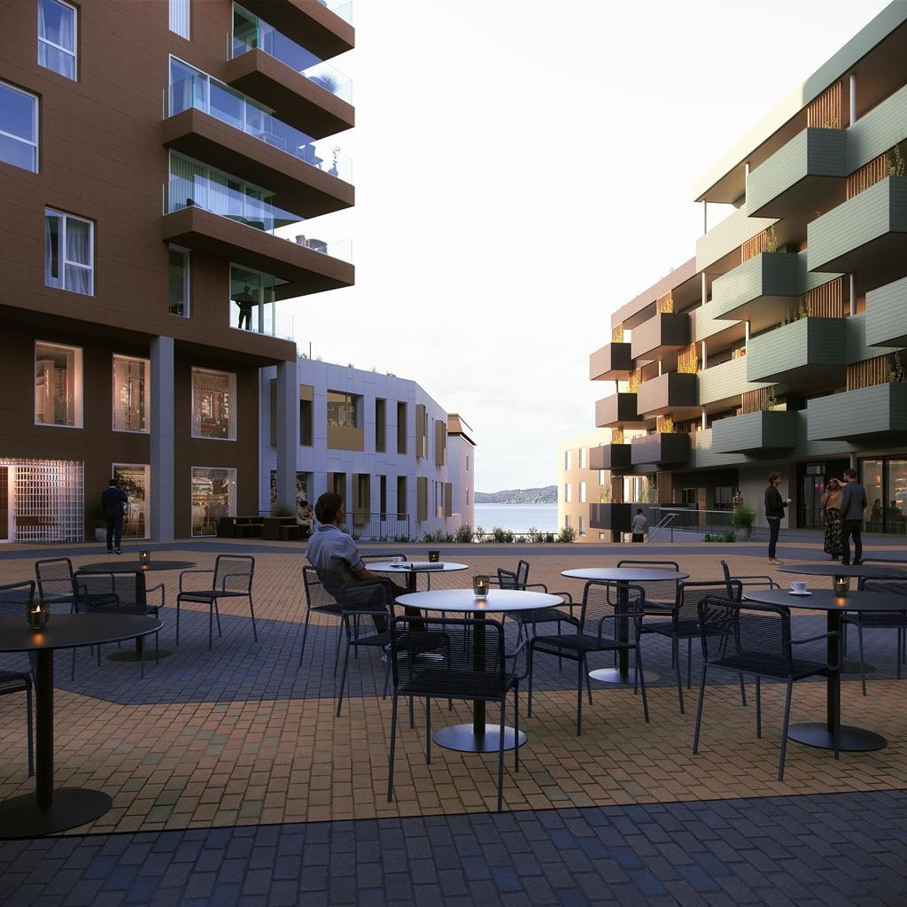 Muligheter for uteservering med utsikt på Piazzaen Galleribilde