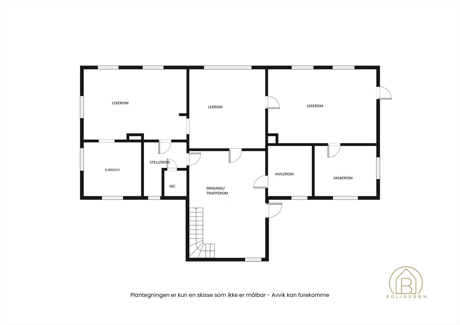 Plantegning 1. etasje. Galleribilde