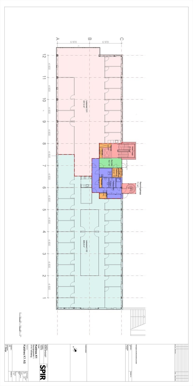 Tegning 2. etg. Galleribilde