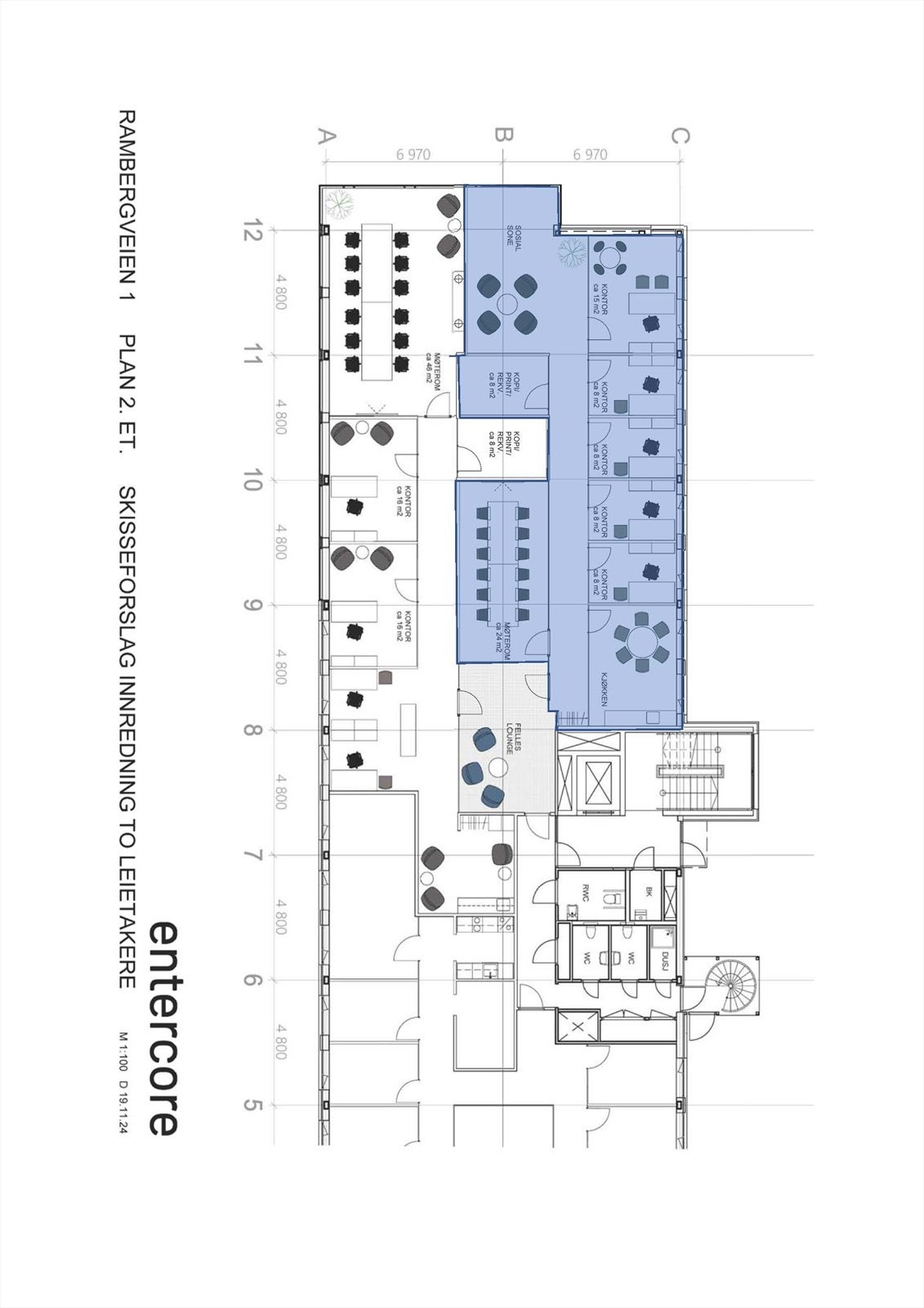 Innredningsforslag lokale A, 2 leietakere.jpg Galleribilde