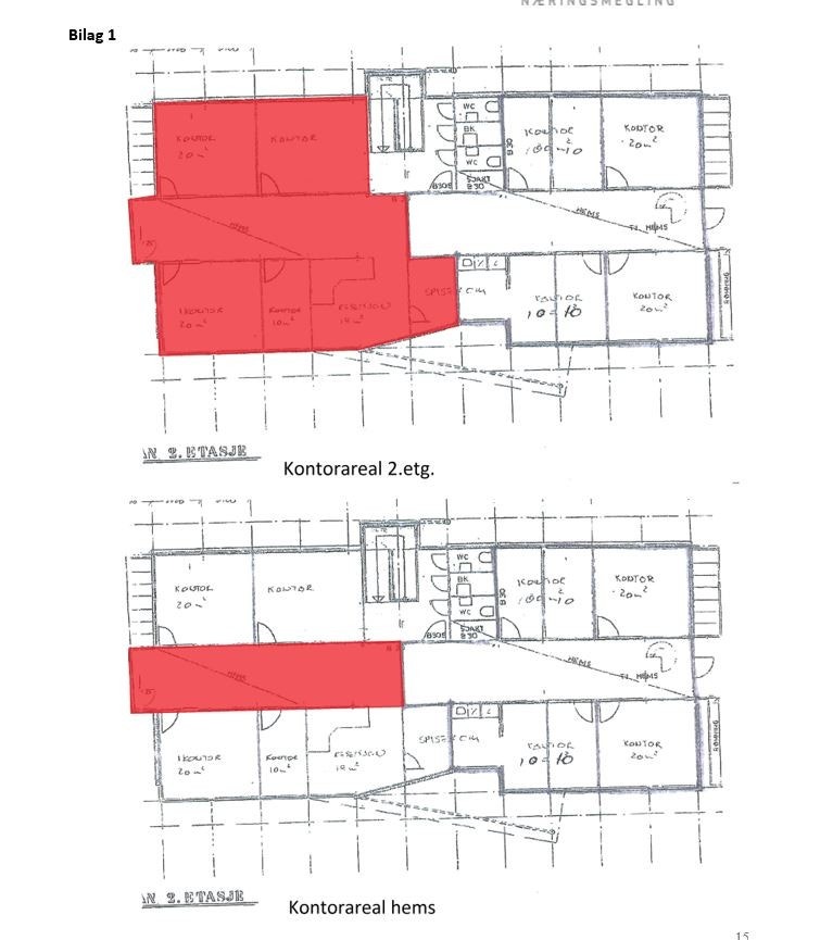 Lokalet 2.etasje mot syd Galleribilde