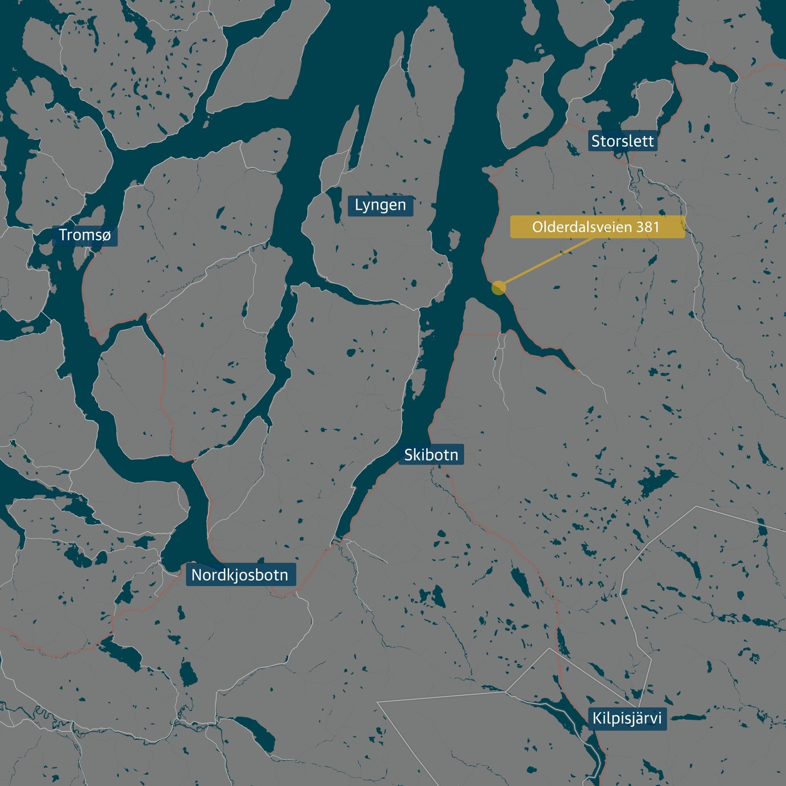 Eiendommen ligger svært godt plassert for turistrettet virksomhet Galleribilde