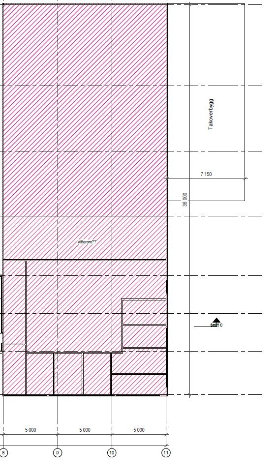 Hovedbygg plantegning 2. etg.