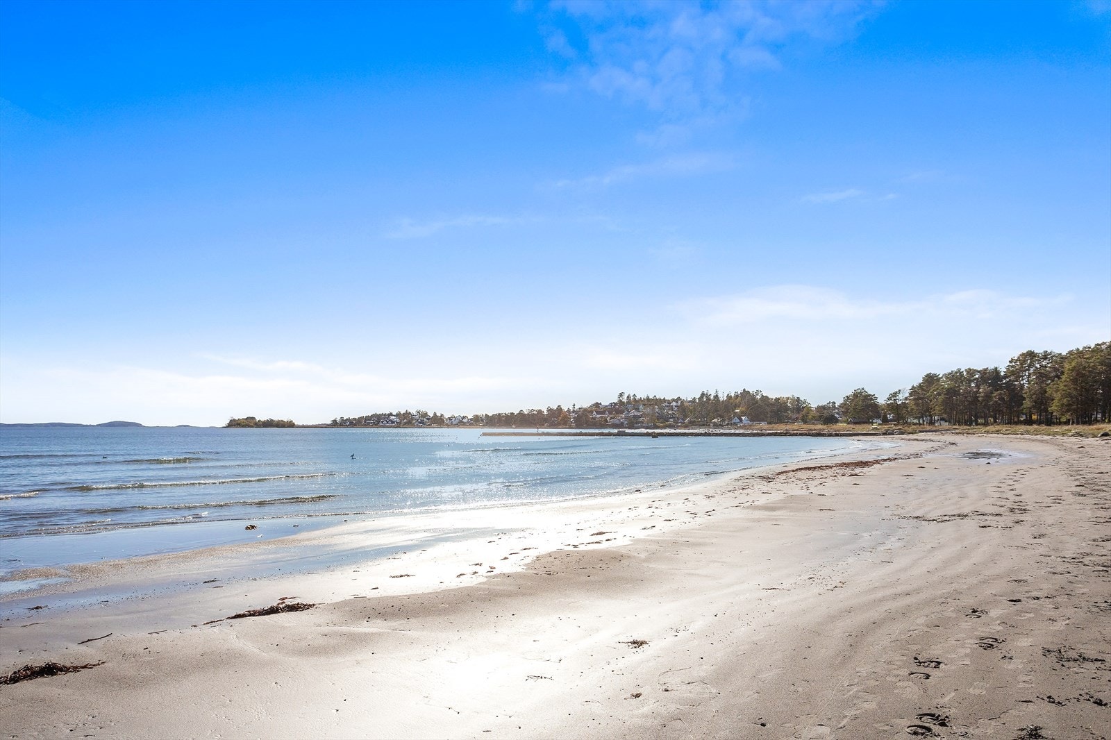 Populær badestrand Galleribilde